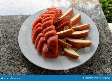 Apple And Watermelon Stock Photo Image Of Lifestyle 52824276