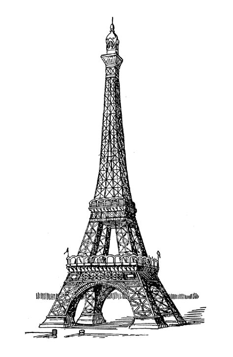 Tour Eiffel à Colorier Coloriage Gratuit Imprimer