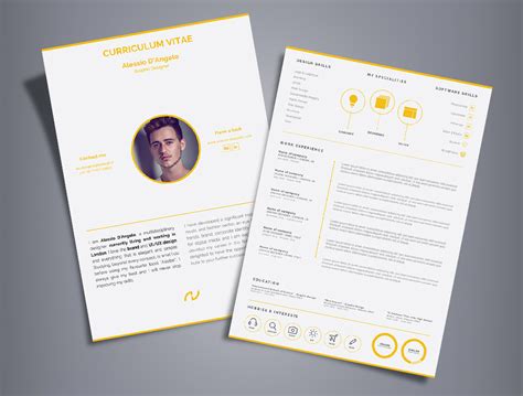 Cv templates find the perfect cv template. Free Professional 2 Page Resume Design (CV) Template Ai File - Good Resume