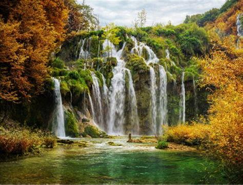Plitvice Lakes Park Paint By Numbers Numeral Paint Kit