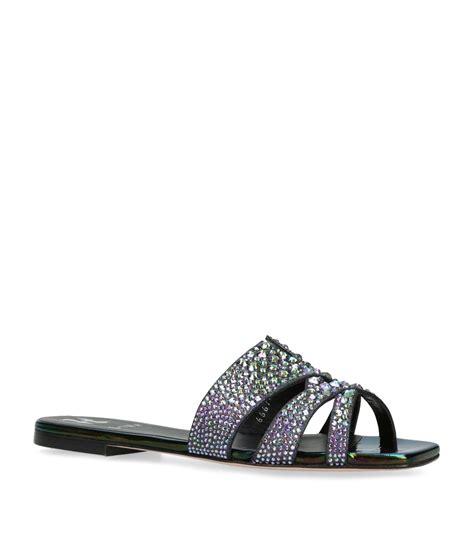 Womens Gina Blue Crystal Beaux Mules Harrods Countrycode