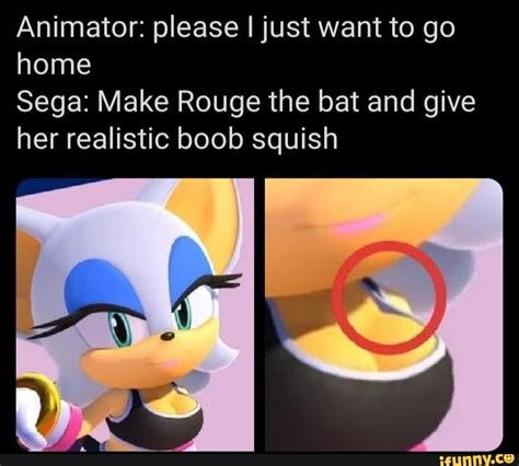 animator please i just want to go home sega make rouge the bat and give her realistic boob