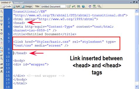 Linking Style Sheets To Html