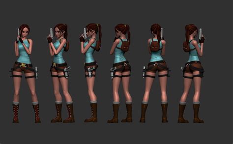 Artstation Lara Croft Tomb Raider 3d Print Ready Resources