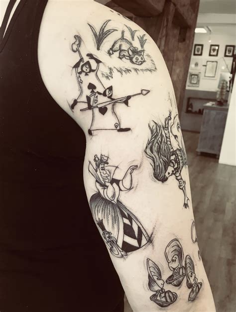 Tattoo Alice In Wonderland Inspirational Tattoos Sleeve