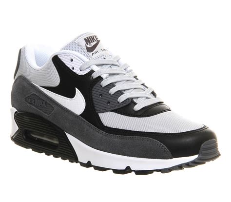 Nike Air Max 90 Grey Mist White Black Essential Sneaker Herren