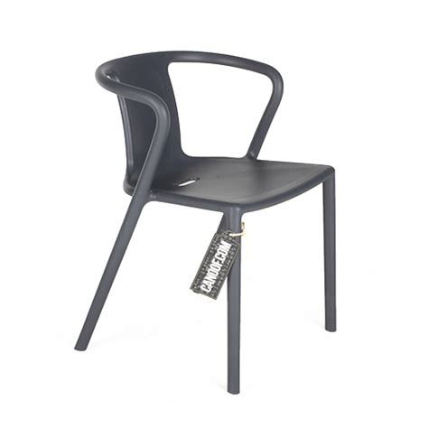 Polypropylene with glass fibre added. Magis Air Chair Armleuningen // kleur antraciet - Canoof.nl