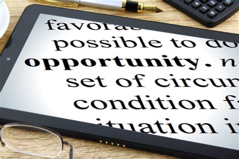 Opportunity - Free of Charge Creative Commons Tablet Dictionary image