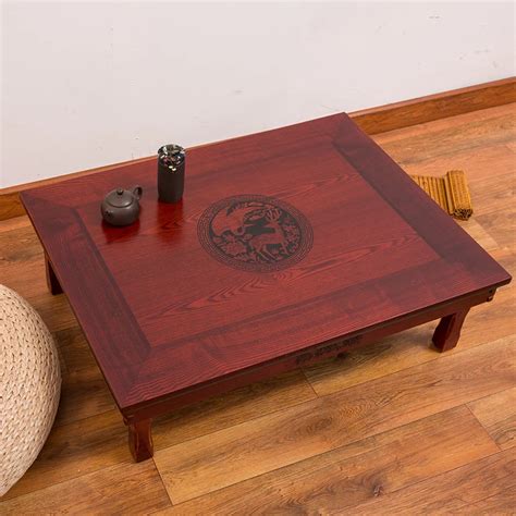 80x60cm Rectangle Korean Table Legs Foldable Living Room Antique Table