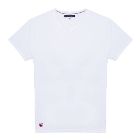 Blanc immaculé, il reste chic en toutes circonstances. Le Julien - T-shirt Col V en coton blanc - Le Slip Français 🇫🇷