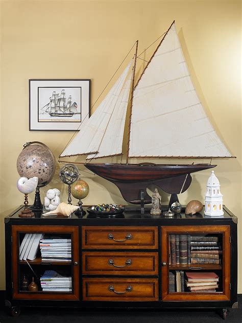 Combining Some Of The Nautical Decor Elements And Ship Models