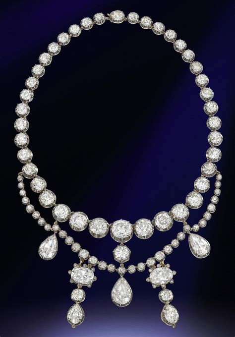 an antique diamond necklace christie s