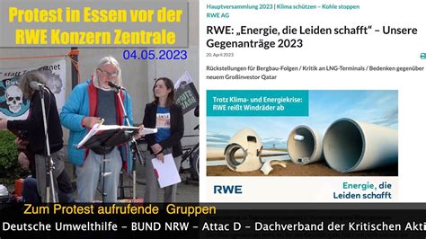 RWE Energie LEIDEN schafft Protest zur Aktionärs