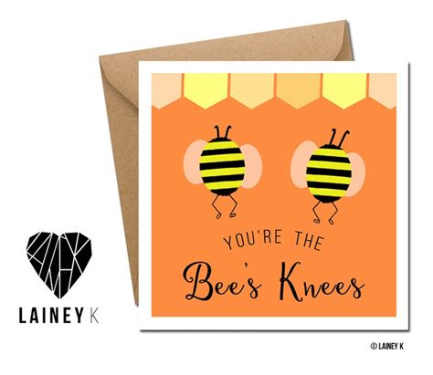 Lainey K Greeting Cards Your Thebees Knees Valentines Love