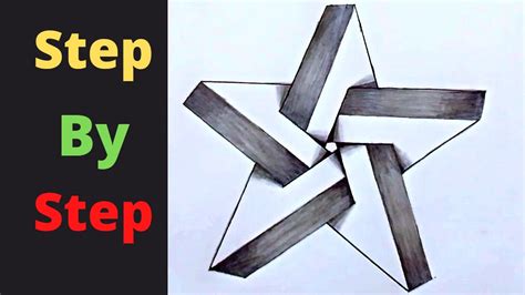 3d Star Drawing Ll How To Draw A Impossible 🌟 Star Pencil Sketch Easy