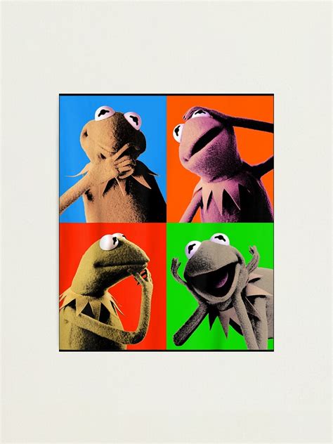 The Muppets Kermit The Frog Pop Art Photographic Print By