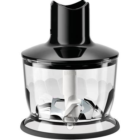 Braun 2 Cup Chopper Attachment For Multiquick Hand Blenders In Black