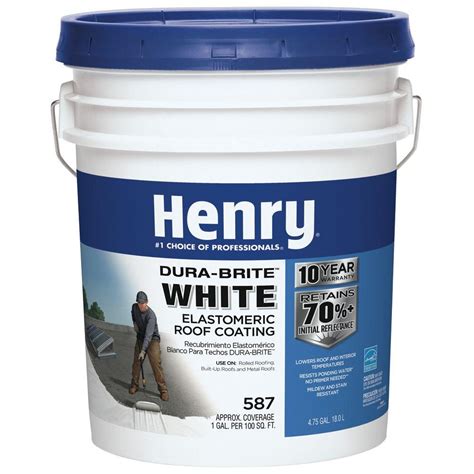 We did not find results for: Henry 4.75 Gal. 587 White Roof Coating-HE587871 - The Home Depot