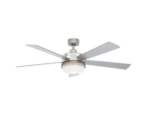 Recently and for no apparent reason, a globe from the flush mount light i went to home depot to replace the globe. Hampton Bay Sussex II 52" Brushed Nickel Ceiling Fan ...
