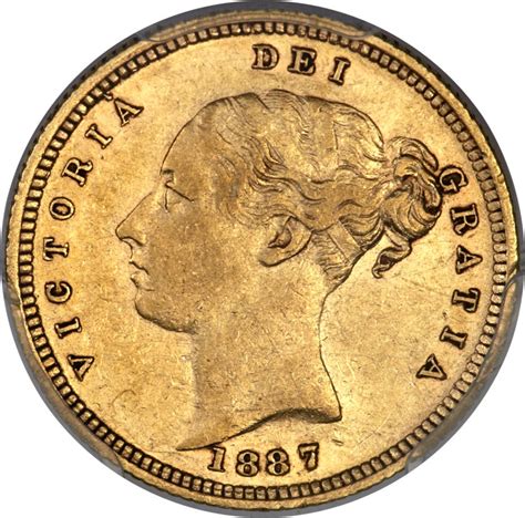Half Sovereign 1887 Young Head Coin From United Kingdom Online Coin Club