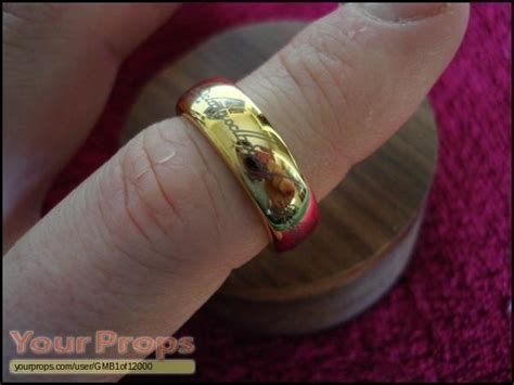 Lord Of The Rings Trilogy Jens Hansen 18k Gp Tungsten The One Ring