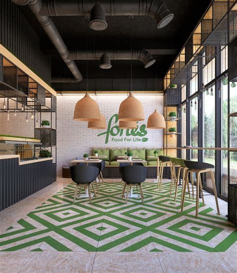 Konsep Desain Cafe Di 2019 Restaurant Interior Design Cafe Bar Dan
