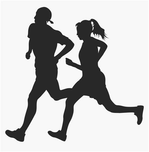 Trail Running Marathon Sport Woman Silhouette Run Sport Hd Png