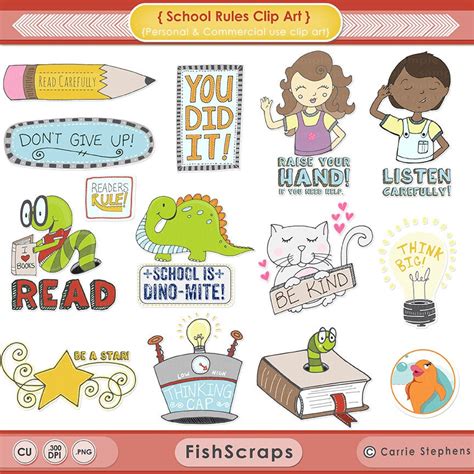 Back To School Rules Clip Art Pictures Teacher Clipart