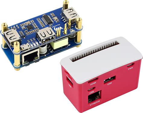Amazon Com PoE Ethernet USB HUB Box For Raspberry Pi Zero Zero W Zero WH Includes PoE ETH USB