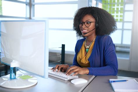 Portrait Of A Smiling Customer Service Representative With An Afro Lanier Technical College