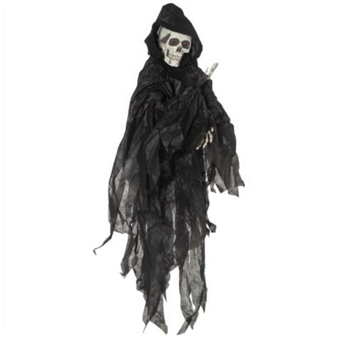 45 Outdoor Halloween Decorations Grim Reaper Lighted Hanging Ghost