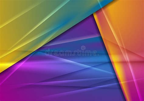 Abstract Vibrant Banner Sticker Stock Vector Illustration Of Frame