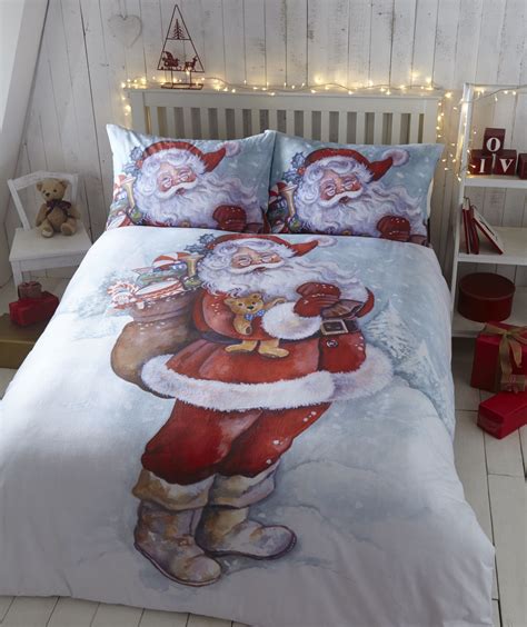 Christmas Xmas Bedding Childrens Duvet Cover Sets Bed Set Festive
