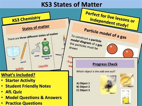 Ks3 Chemistry States Of Matter Teaching Resources