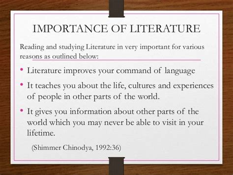 Introduction To Literature In English