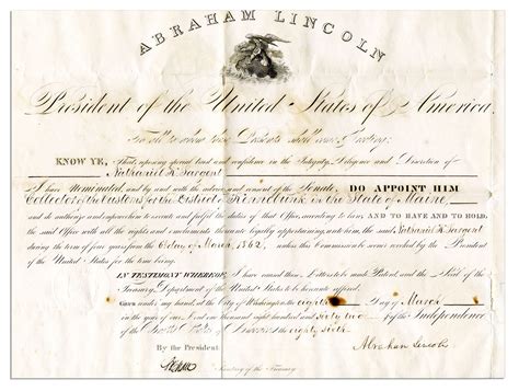 Lot Detail Abraham Lincoln Document Signed During The Civil War 1862