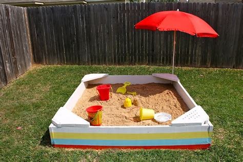 Diy Wooden Sandbox With Cover Diy Sandboxes Your Kids Will Love 20