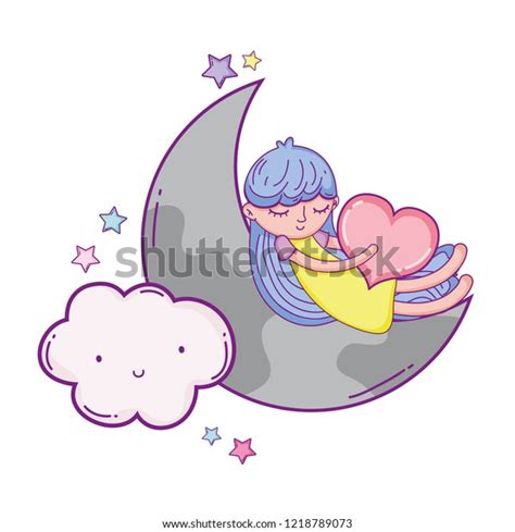 Kid Dreaming Sky Cartoon Stock Vector Royalty Free 1218789073