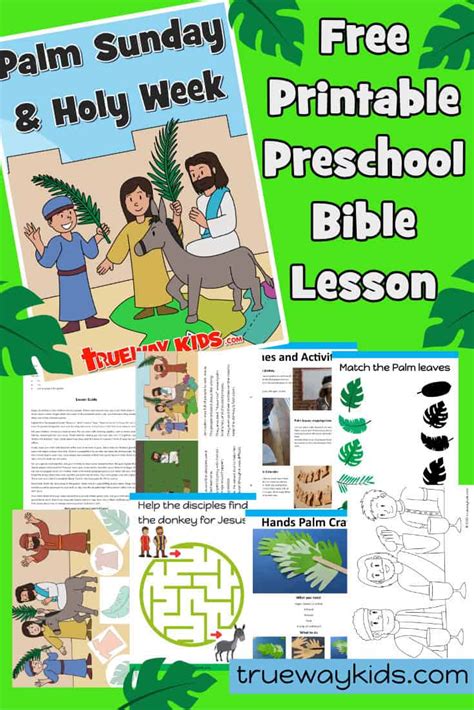 Palm Sunday Bible Lesson Ideal For Preschool Children Learn About The