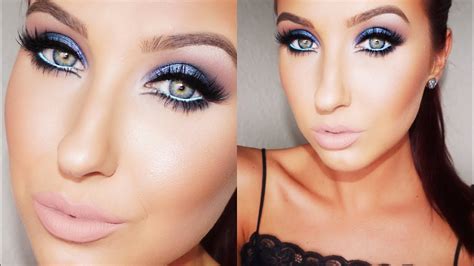 Bold And Blue Makeup Tutorial Jaclyn Hill Youtube