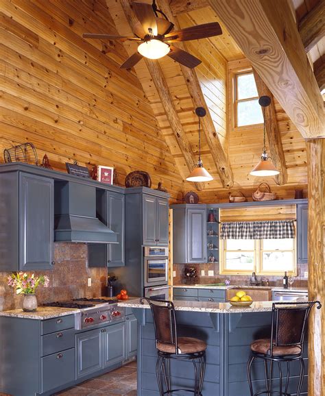 Check out ten of the most popular cabinet styles to see which one will go best with the look of your log home. Pleasing 2018 Log Cabin Kitchen Cabinets 4 Photos ...