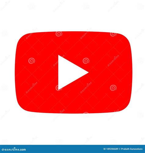 Colored Youtube Logo Icon Editorial Stock Image Illustration Of Vector