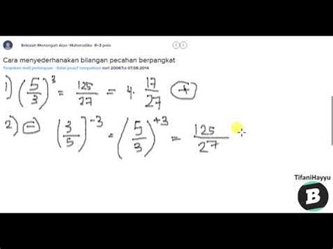 Soal cat cpns tes intelejensi umum (tiu) merupakan tes untuk meningkatkan intelegensi para peserta ujian cpns dalam analisa numerik, verbal serta berpikir logis dan analitis dengan jumlah soal sebanyak 35 soal yang terdiri Contoh Soal Dan Pembahasan Bilangan Pangkat Pecahan - Mutakhir