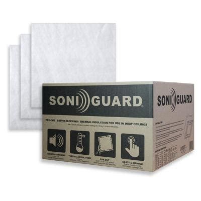 There are special tiles you can use on your ceilings to muffle the acoustics and to prevent sound from leaking out of the room. Ceilume Soniguard 24 in. x 24 in. Drop Ceiling Acoustic ...