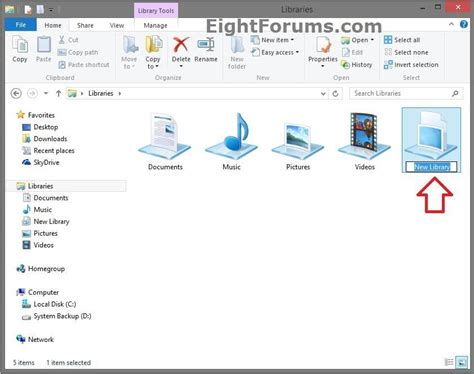 Library Create New Library In Windows 8 Windows 8 Help Forums