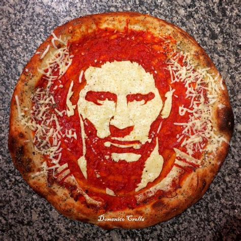 Lionel messi, biography, news, photos by azahar. Lionel Messi portrait pizza NationalPizzaDay ...