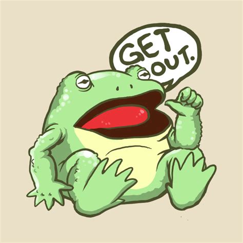 Get Out Something Awful Frog Meme T Shirt Teepublic
