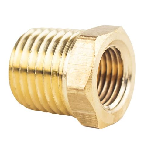 14 Male X 18 Female Npt Hex Bushing Adapter Pipe Reducer Brass