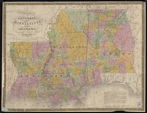 Map Of Louisiana Mississippi And Alabama Constructed Fr Flickr