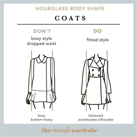 hourglass body shape coats do s and don ts the concept wardrobe hourglass body shape outfits